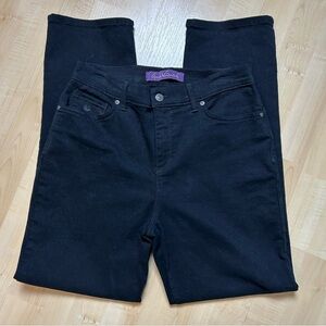 Gloria Vanderbilt Black Straight Leg Amanda Jeans